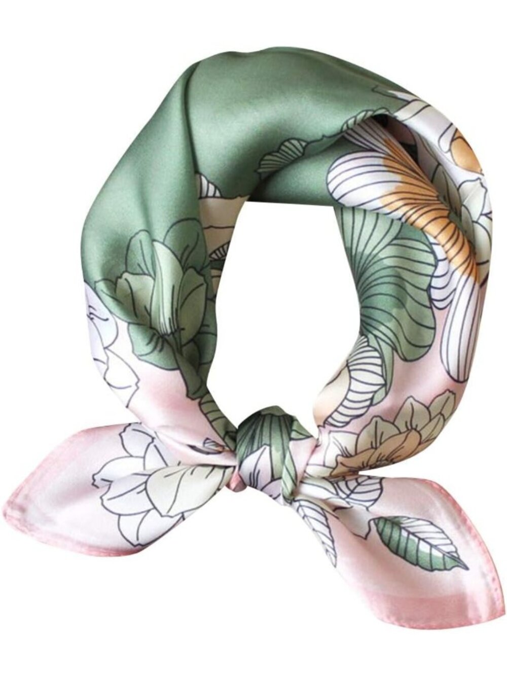 Luxurious 100% Mulberry Silk Small Square Scarf 21"x21" - Elegant Neck Wrap for